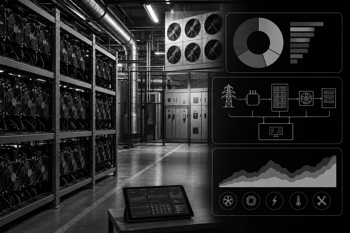 TCO майнинговой площадки: ASIC, электроснабжение, охлаждение и мониторинг